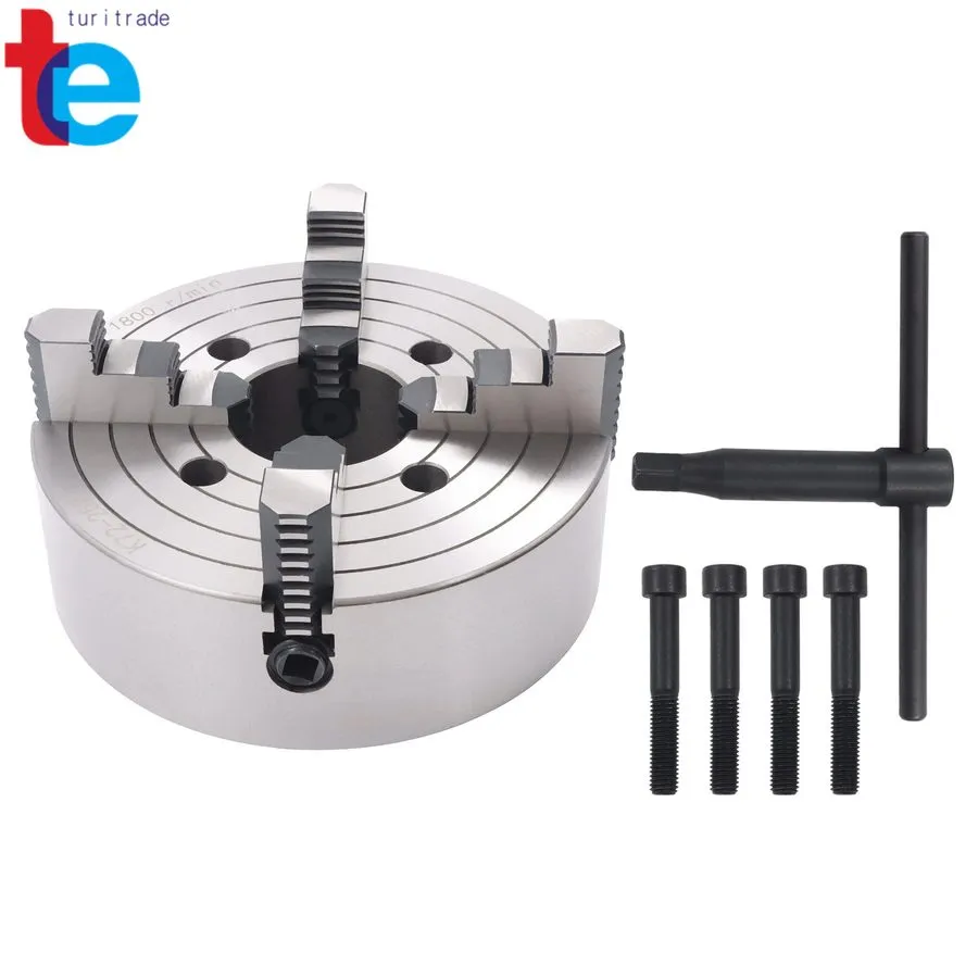 Режущий инструмент LABLT 10" K72-250 4-Jaw Lathe Chuck 0.6-9.84in Clamping Range — фото лота 2