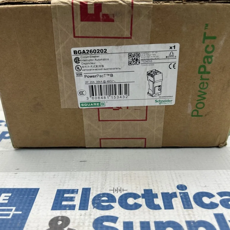 Автоматический выключатель BGA260202 20 Amp 2 Pole 35ka@ 480V Square D Circuit B