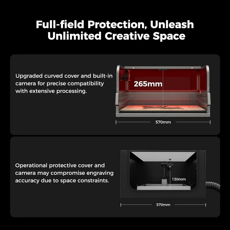 Лазерный гравёр Creality Falcon2 Pro S 22W Laser Engraver, 120000mW Desktop Diod — фото лота 2