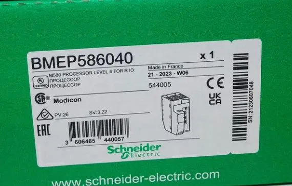 ПЛК Schneider Electric BMEP586040 Standalone Processor, Modicon M580 64MB