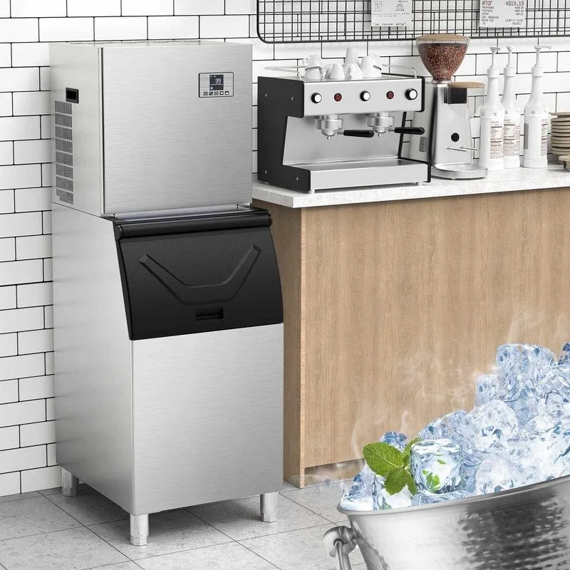 Льдогенератор Commercial Ice Maker Machines 500LBS/24H with 350LBS Storage Bin A — фото лота 1
