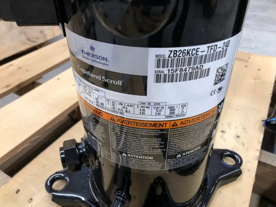 Компрессор Copeland ZB26KCE-TFD-240 Compressor — фото лота 1