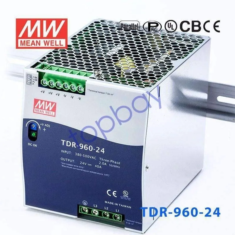 Блок питания TDR-960-24 Single Output Industrial Power Supply 960W 24V DIN Rail