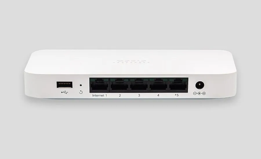 Маршрутизатор Cisco Meraki Go GX20-HW-US 5-Port Security Gateway Router Cloud Ma