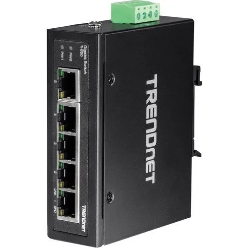 Коммутатор TRENDnet TI-G50 5-Port Hardened Industrial Gigabit DIN-Rail Switch 12