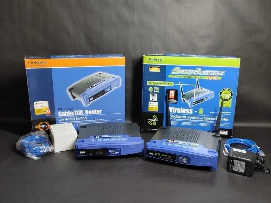 Маршрутизатор ~ Linksys Routers BEFSR41 & WRT54GS Speedbooster 4 Port Switch