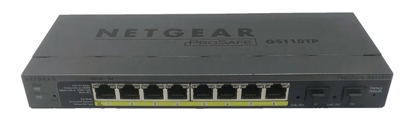 Коммутатор NETGEAR GS110TPv3 8 Port Gigabit PoE+ Ethernet Smart Switch 2 SFP GS1