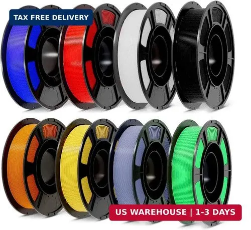 3D-принтер PLA+3D Printer Filament 1.75mm Bundle, Individually Vacuum Packed, Mu