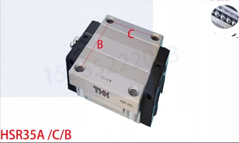 Линейная направляющая THK linear guide sliderHSR35A