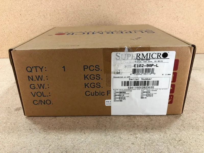 Сервер SUPERMICRO SYS-E102-9AP-L 3.5" SBC Server Barebone FCBGA 1296 DDR3L up to