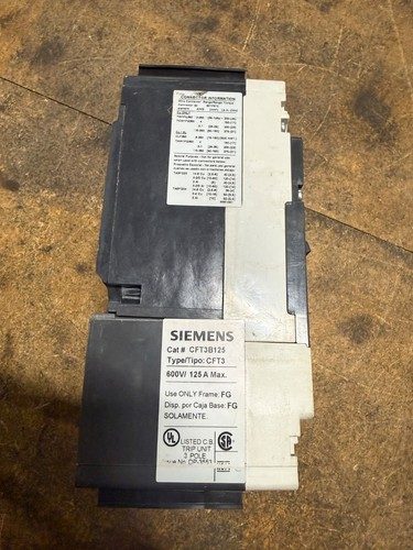 Автоматический выключатель SIEMENS HFG3F250 CIRCUIT BREAKER 3POLE 250AMP 480V CF