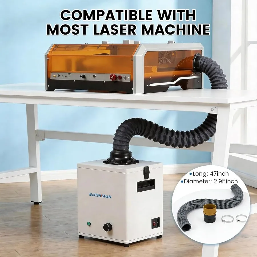 Дымоуловитель Solder Fume Extractor,150W 165CFM Soldering Smoke Extractor with 3 — фото лота 3