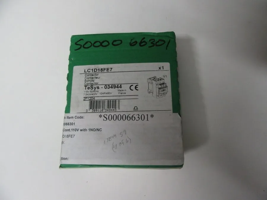 Контактор Schneider Electric LC1D18FE7 Contactor TeSys # 034944