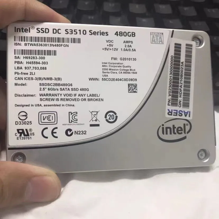 SSD-накопитель 480GB Intel DC S3510 Series MLC 2.5" SSD 480 GB SSD SATA SSDS2BB4