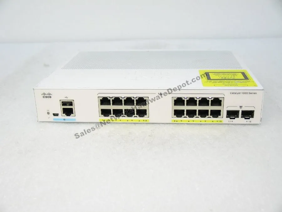 Коммутатор Cisco Catalyst C1000-16FP-2G-L 16-Port Gigabit PoE+ Switch 240W 2 SFP