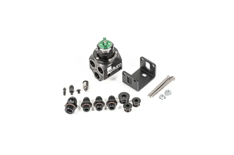 Фитинг Radium 20-1100-01 Green Multi-Port Fuel Pressure Regulator Fittings Inclu — фото лота 1
