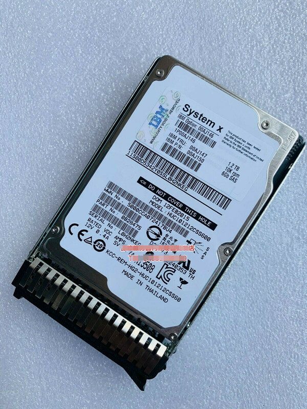 Жёсткий диск LENOVO 1.2TB 10K 6G 2.5INCH G3HS SAS HDD 00AJ146 WIPED