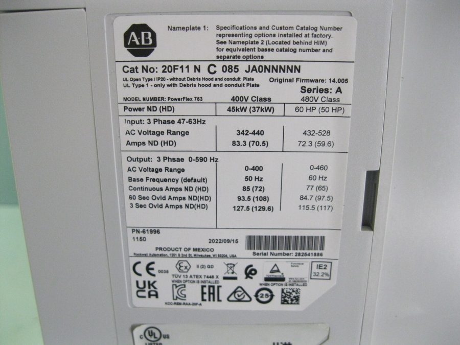 Фото лота 20F-11NC085JA0NNNNN от продавца №70696
