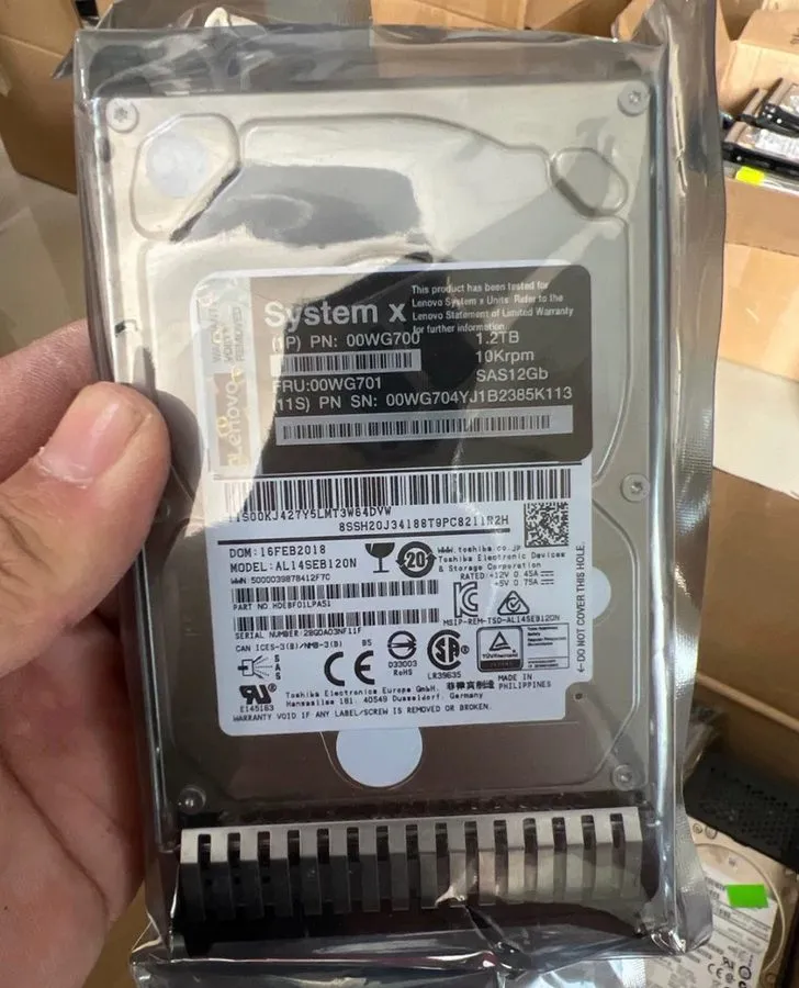 Жёсткий диск Lenovo 1.2TB 00WG700 00WG701 00WG704 10K 12Gbps SAS 2.5" G3HS HDD