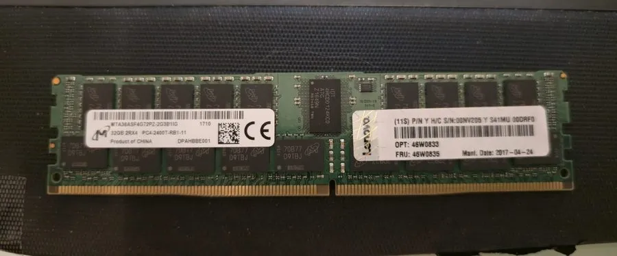 Модуль памяти KINGSTON 32GB 2Rx4 PC4-2400T-RB1-11 DDR4 SERVER RAM ECC REG PC4-24
