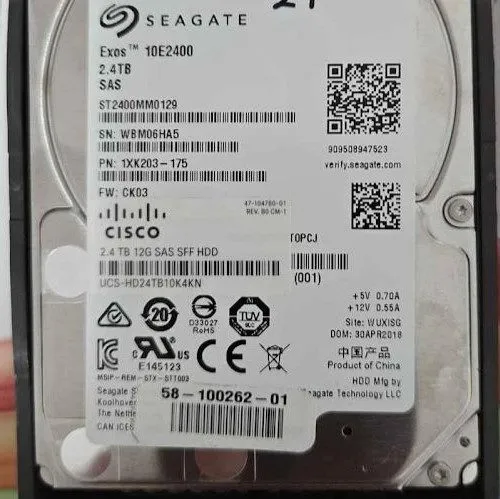 Жёсткий диск Cisco UCS-HD24TB10K4KN 2.4TB 12G SAS 10K RPM 2.5in Hard Drive Disk 