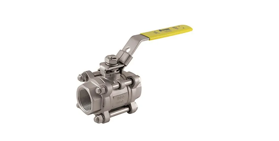 Клапан Jomar 500-304 3/4" Stainless Steel 3-Piece Ball Valve Lock Handle 1000 WO — фото лота 1