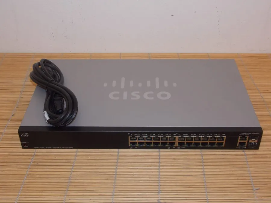 Коммутатор Cisco SG200-26P 26-Port Gigabit PoE Smart Switch 100W Budget