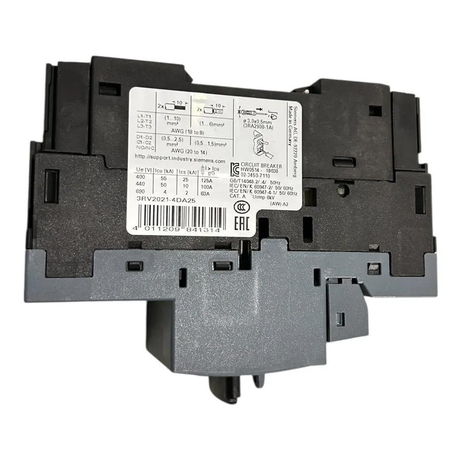 Автоматический выключатель Siemens Circuit Breaker Size S0 для Motor Protection — фото лота 1