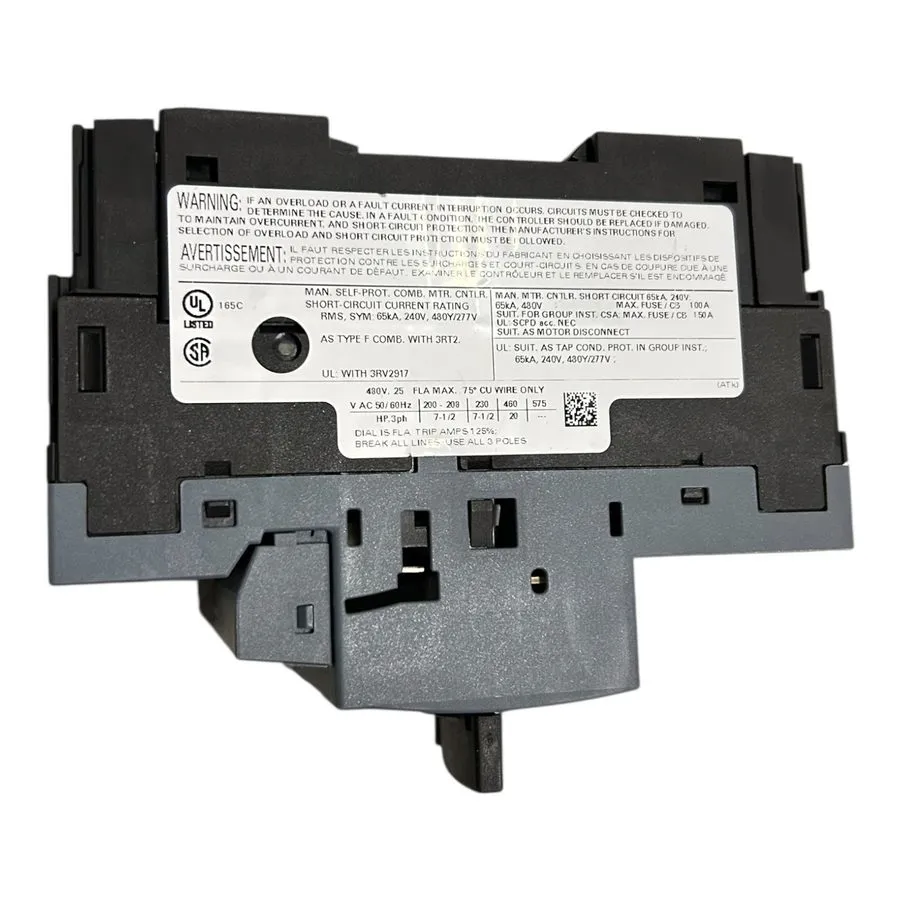 Автоматический выключатель Siemens Circuit Breaker Size S0 для Motor Protection — фото лота 2