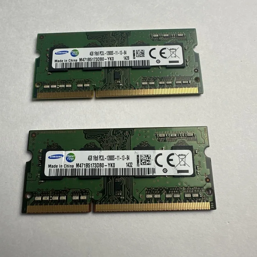 Модуль памяти SAMSUNG 8GB (2X4GB) 1RX8 PC3L-12800S DDR3-1600MHZ Laptop RAM M471B