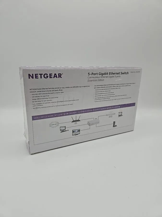 Коммутатор NETGEAR (GS205100PAS) 5 Port Gigabit Ethernet Switch — фото лота 1