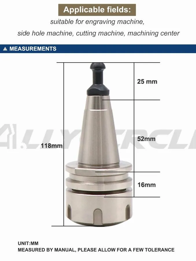 Патрон ISO30 ER32 50L Tool Holder Collet Chuck+ ER32UM Clamping Nut CNC Router — фото лота 2