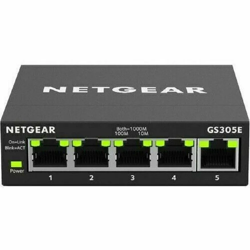Коммутатор Netgear GS305E Smart Managed Plus 5-Port Gigabit Ethernet Switch