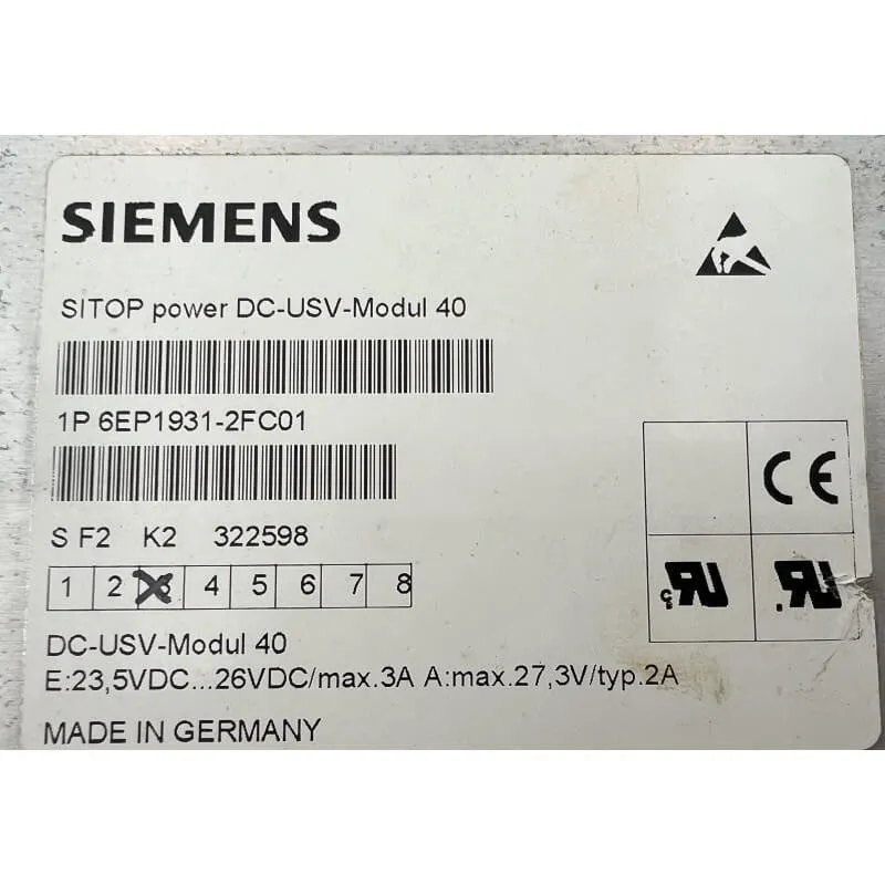 Блок питания Siemens 6EP1931-2FC01 Sitop Power Supply