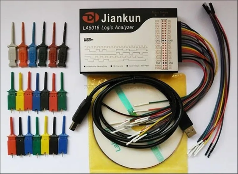 Логический анализатор Logic Analyzer LA5016 PC 500MHz Max Sample Rate PWM 16Chan
