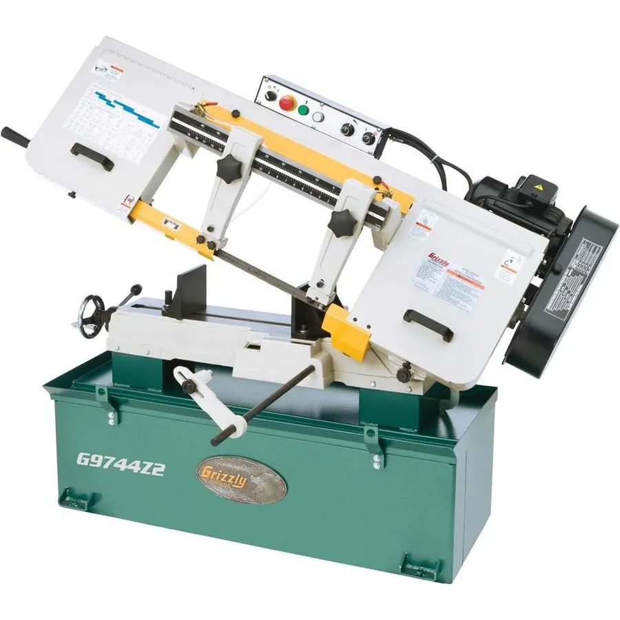 Оборудование ЧПУ G9744Z2 10" x 18" 1-1/2 HP Horizontal Metal Cutting Bandsaw — фото лота 2