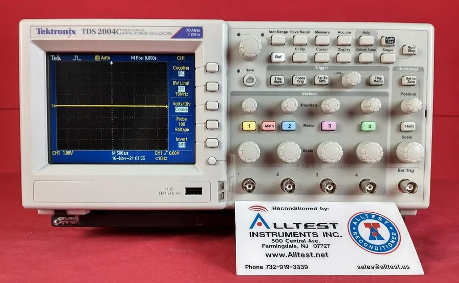 Осциллограф Tektronix 4-Ch 1GS/s 70MHz Digital Oscilloscope TDS2004C shipping
