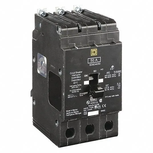 Автоматический выключатель Square D EDB34050 3pole 50amp 480v circuit breaker ty