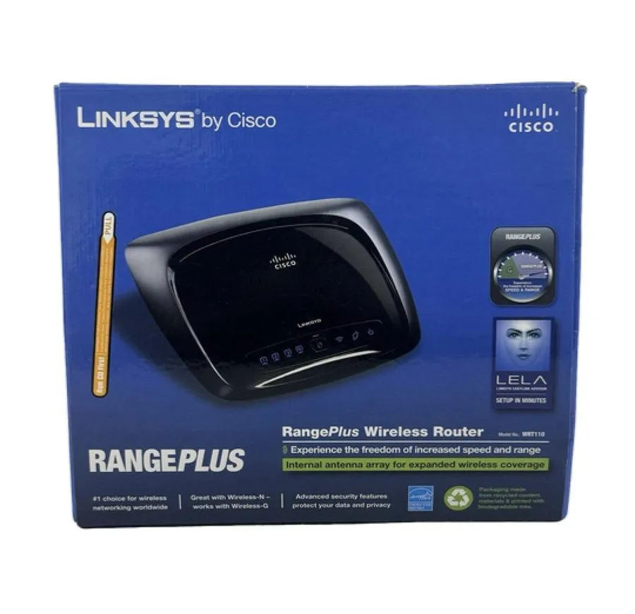 Маршрутизатор Linksys Range Plus Router ~ Model: WRT110 ~