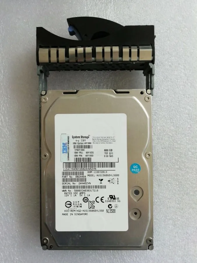 Жёсткий диск IBM 49Y1870 49Y1866 49Y1869 600GB 15K 6GB LFF SAS 3.5'' Hard Drive 