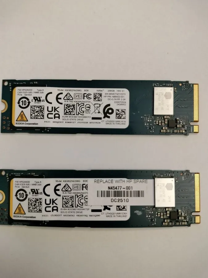 SSD-накопитель KIOXIA 256GB SSD NVMe M.2 2280 BG6 PCIe Gen4 x4 KBG60ZNV256G 100%