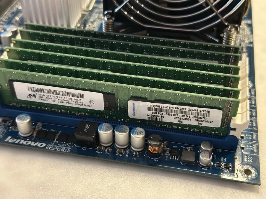 GPU-ускоритель Lenovo Think Station S20 Motherboard/Xeon W3520 /12 Gigs DDR3/ Nv — фото лота 2