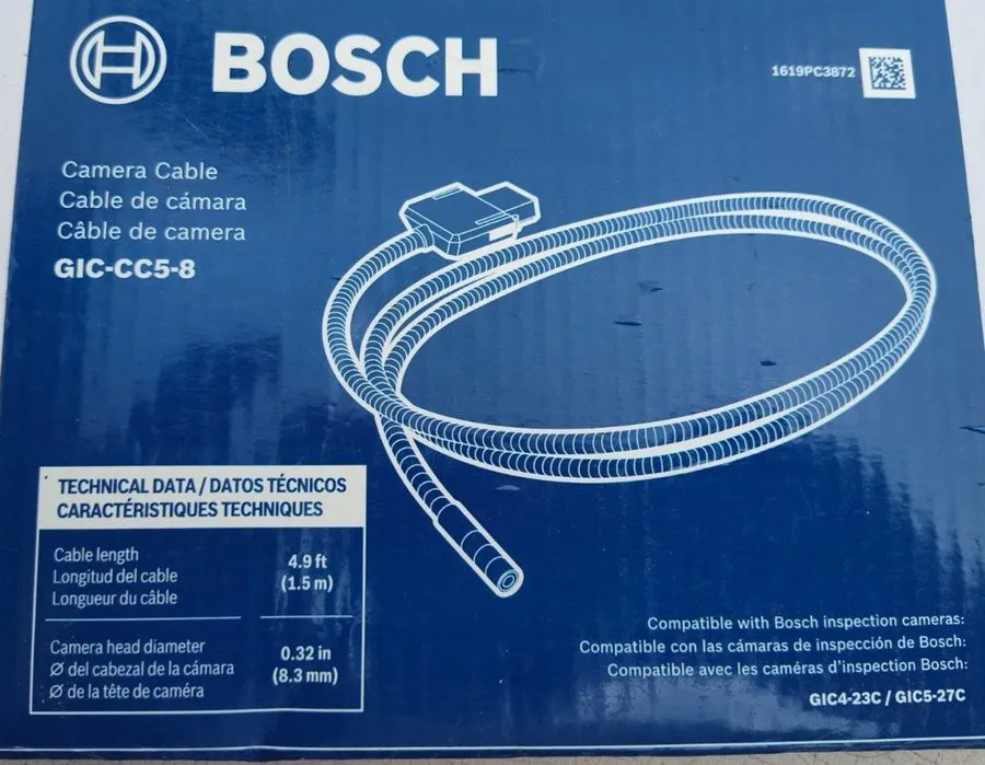 Камера Bosch Inspection Camera Cable GIC-CC5-8 5 Ft High-Res Slim Head IP67