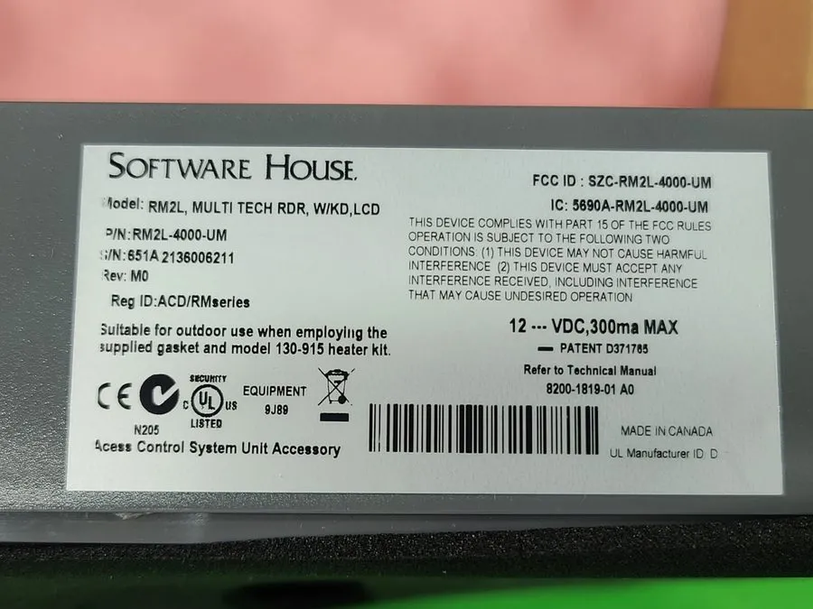 Клавиатура SOFTWARE HOUSE RM2L-4000 MULTI ER W/KEYPAD,LCD — фото лота 2