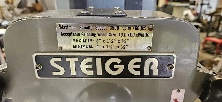 Патрон Steiger RS-612 Manual Surface Grinder, 6x12 Chuck, 220/440V, 3ph 3500 RPM — фото лота 2