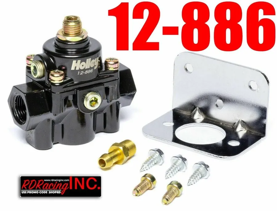 Трубопроводная арматура Holley 12-886 Adjustable EFI Fuel Pressure Regulator 15-