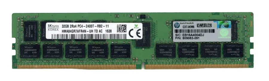 Модуль памяти SK hynix 32GB DDR4 Server RAM 2Rx4 PC4-2400T Registered ECC HMA84G
