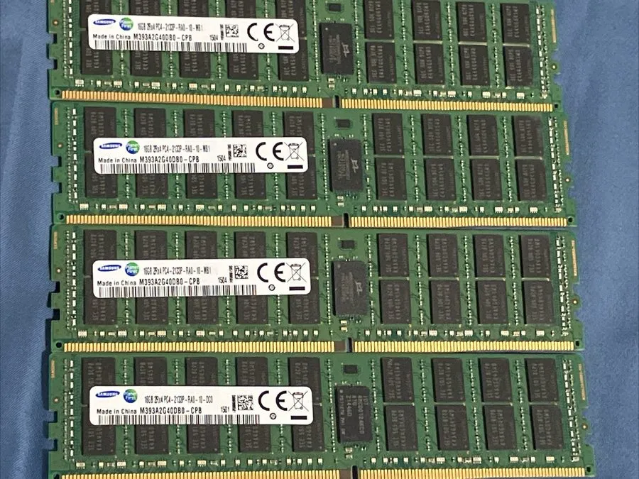 Модуль памяти 64GB 4x16GB Samsung PC4-2133P DDR4 ECC REG RDIMM 2Rx4 HP