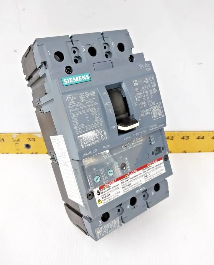 Автоматический выключатель 3VA61107HL310AA0 Siemens 3VA6 3 Pole 100A 690V Molded