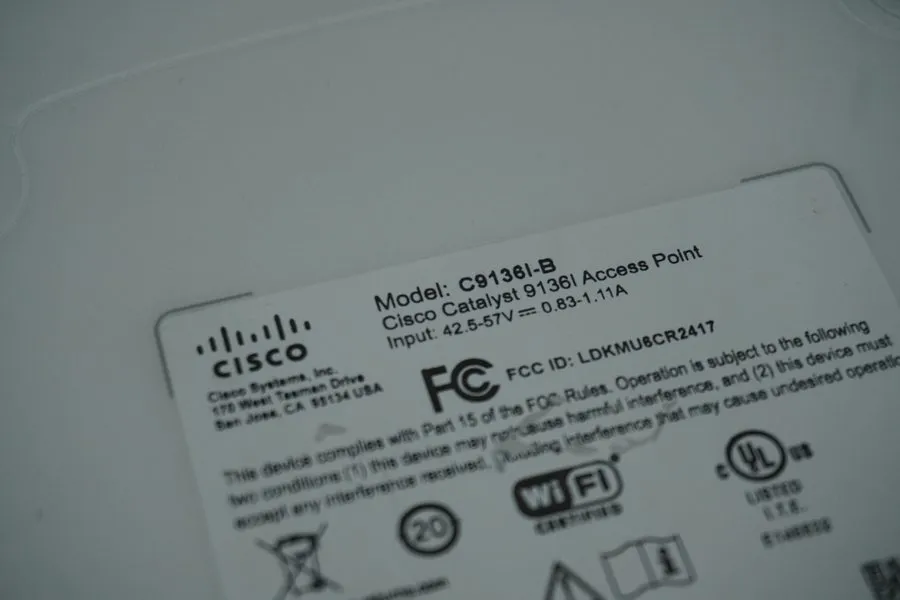 Точка доступа Cisco Catalyst C9136I-B Wi-Fi 6 Wireless Access Point